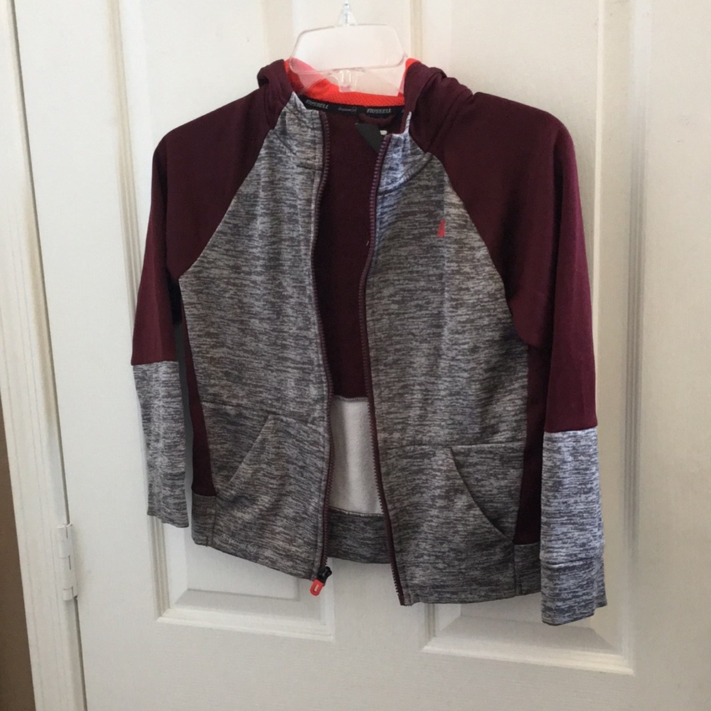 Russell athletic zip front jacket boys 8.